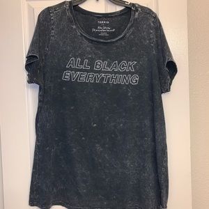 Distressed black Torrid tshirt